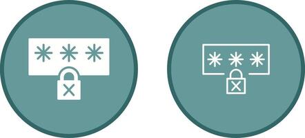 icono de vector inseguro