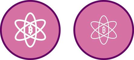 Bitcoin Science Vector Icon