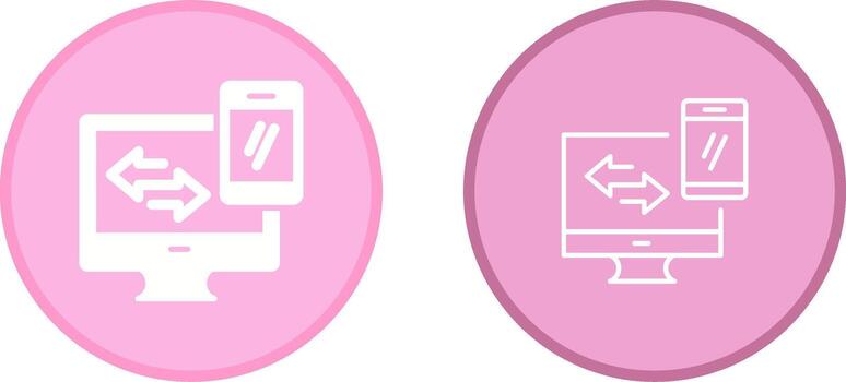 Data Synchronization Vector Icon