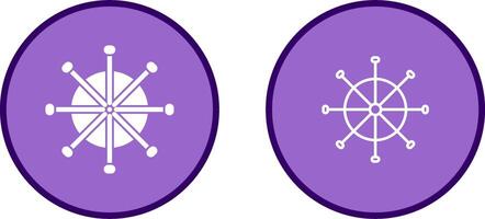 Ship Wheel Vector Icon