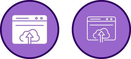 Upload Web Vector Icon
