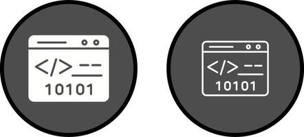 Binary Website Vector Icon