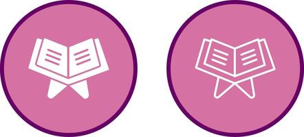 Reading Holy Book Vector Icon
