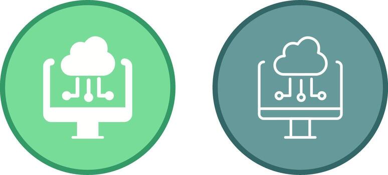 Cloud Computing Vector Icon