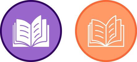 Open Book Vector Icon