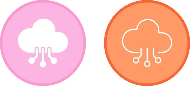 Cloud Computing Vector Icon