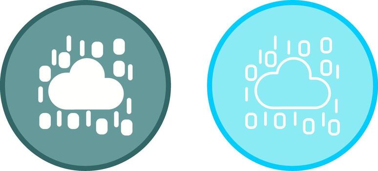 icono de vector de nube