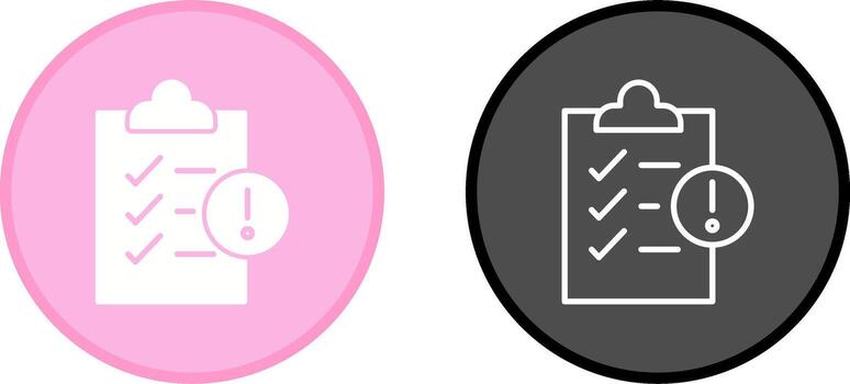 icono de vector fallido de retorno