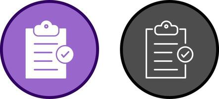 Booking Checklist Vector Icon