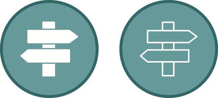 Signpost Vector Icon
