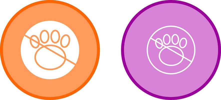 No Pets Vector Icon