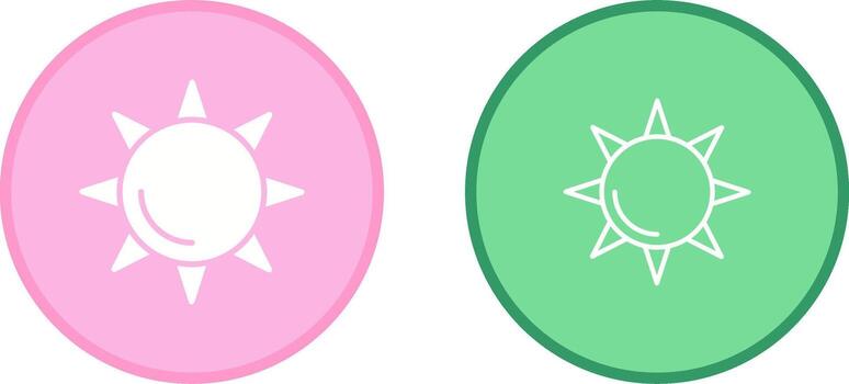 icono de vector de sol