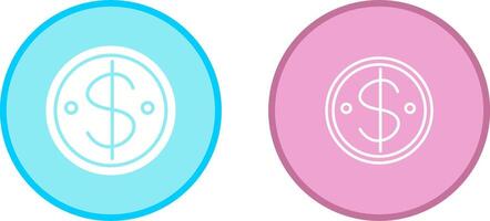 Dollar Coin Vector Icon