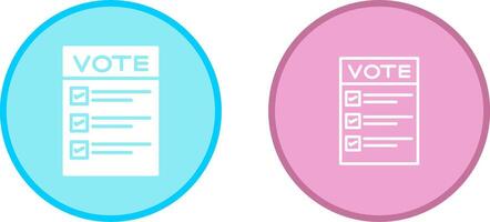 Ballot Paper Vector Icon