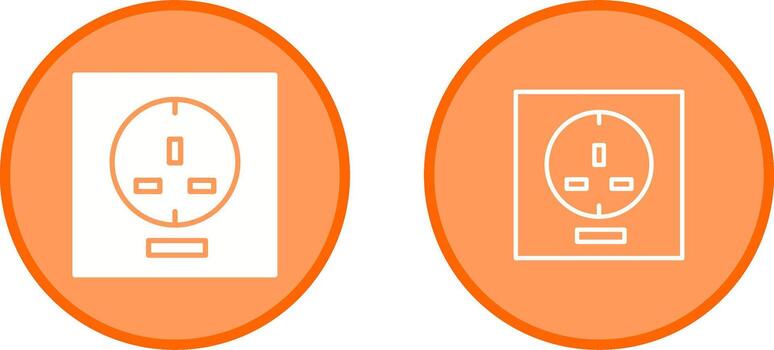 icono de vector de enchufe