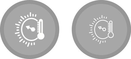 icono de vector de indicador de temperatura