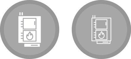 Solid Fuel Boiler Vector Icon