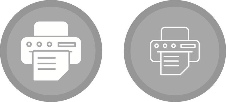 icono de vector de impresora