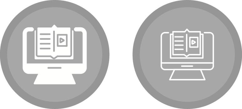 E Learning Vector Icon