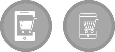 Mobile Shopping Vector Icon