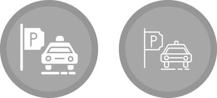 Taxi Stand Vector Icon