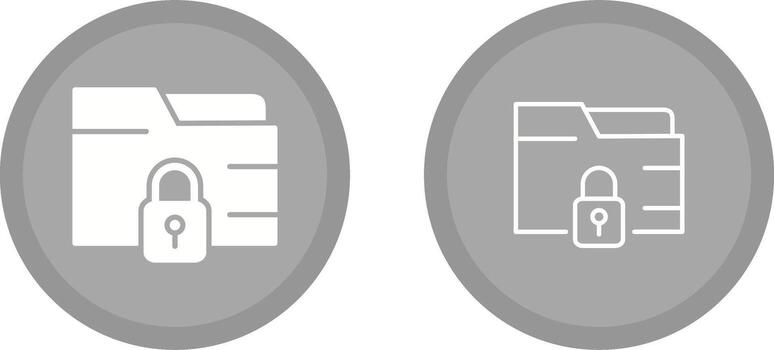 Secure Folder Vector Icon
