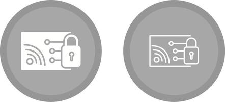 Protected WiFi Vector Icon