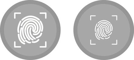 Fingerprint Lock Vector Icon