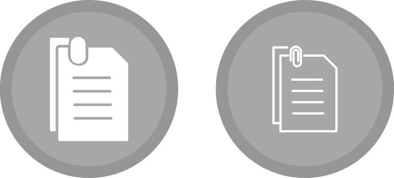 Attached Documents Vector Icon