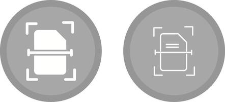 Scanning Document Vector Icon