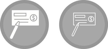 Write Cheque Vector Icon