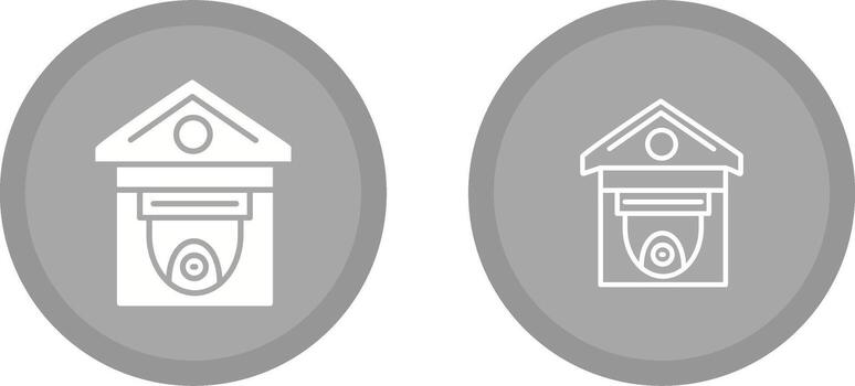 icono de vector de cámara de seguridad