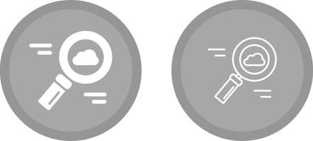 Cloud Magnifier Vector Icon