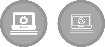 Laptop Setting Vector Icon