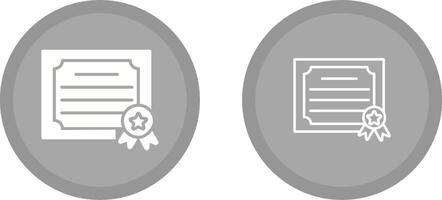 icono de vector de certificado