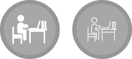 Studying Desk Vector Icon