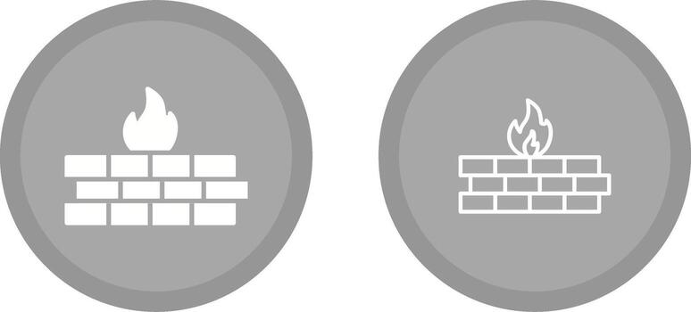 icono de vector de firewall