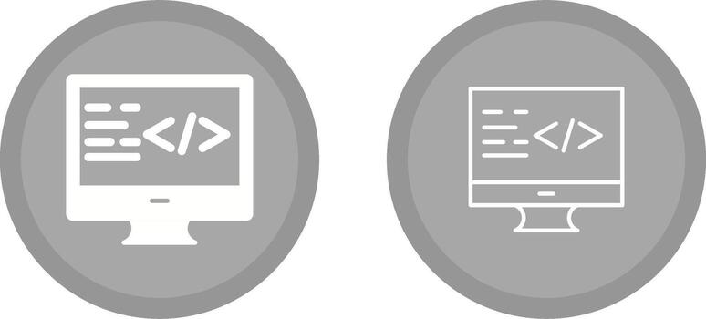 icono de vector de codificación