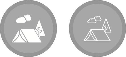 Tent Vector Icon