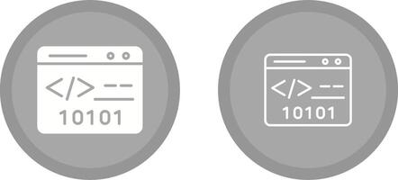 Binary Website Vector Icon