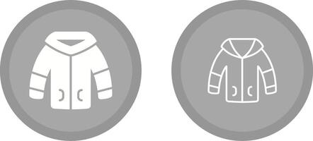 icono de vector de chaqueta de invierno