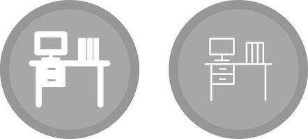 Office Desk Vector Icon