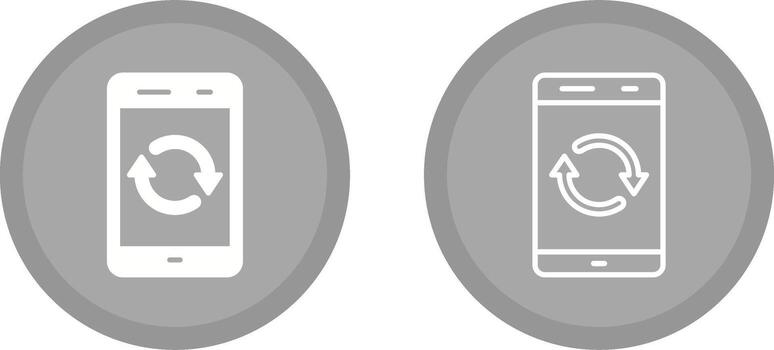 icono de vector de sincronización