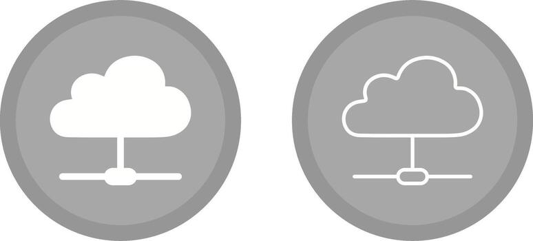 icono de vector de nube