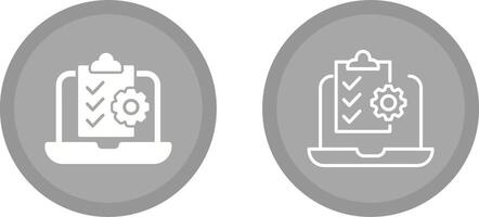 Online Checklist Vector Icon