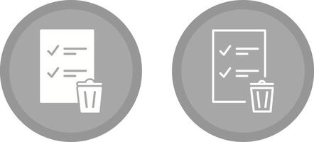 Trash List Vector Icon