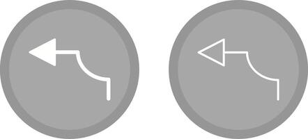 Arrow Pointing Left Vector Icon