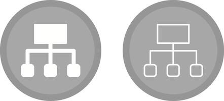 icono de vector de diagrama de flujo