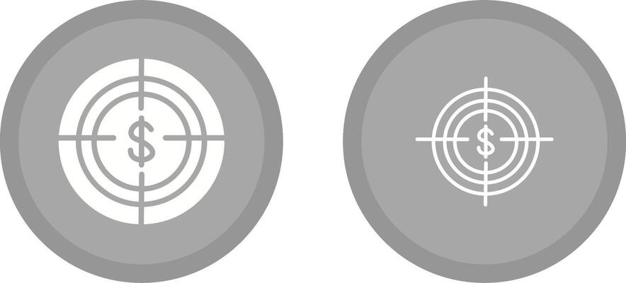 Economic Target Vector Icon