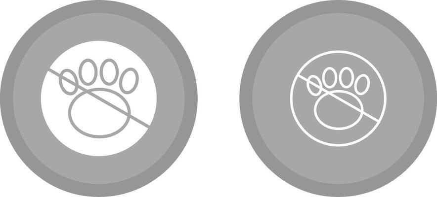 No Pets Vector Icon
